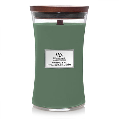 Candela Clessidra Grande, Mint Leaves & Oak Wood Wick - Kōdō.boutique