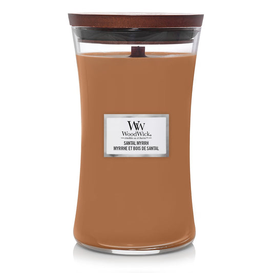 Candela Clessidra Grande, Santal Myrrh Wood Wick - Kōdō.boutique