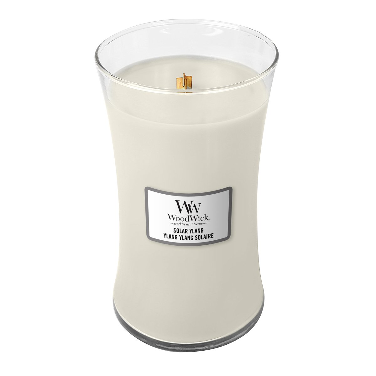 Candela Clessidra Grande, Solar Ylang Wood Wick - Kōdō.boutique