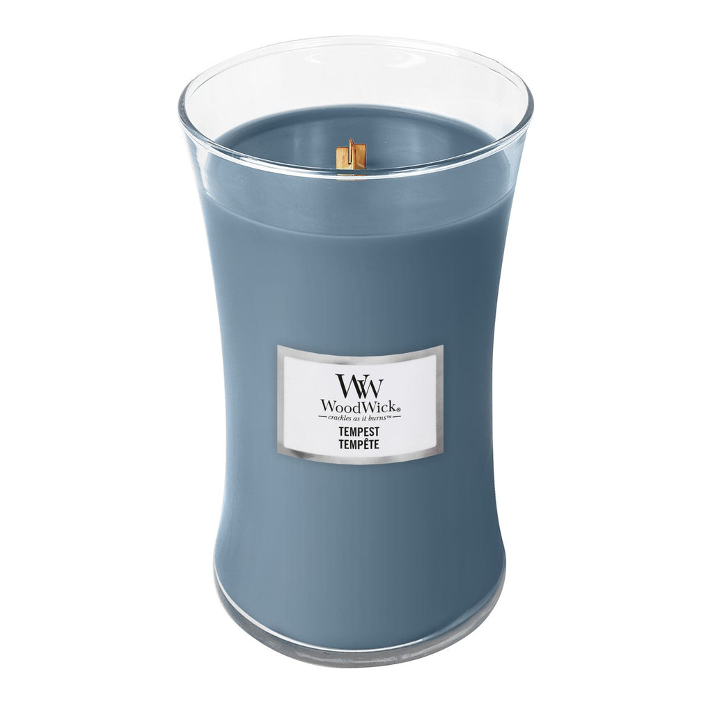Candela Clessidra Grande, Tempest Wood Wick - Kōdō.boutique