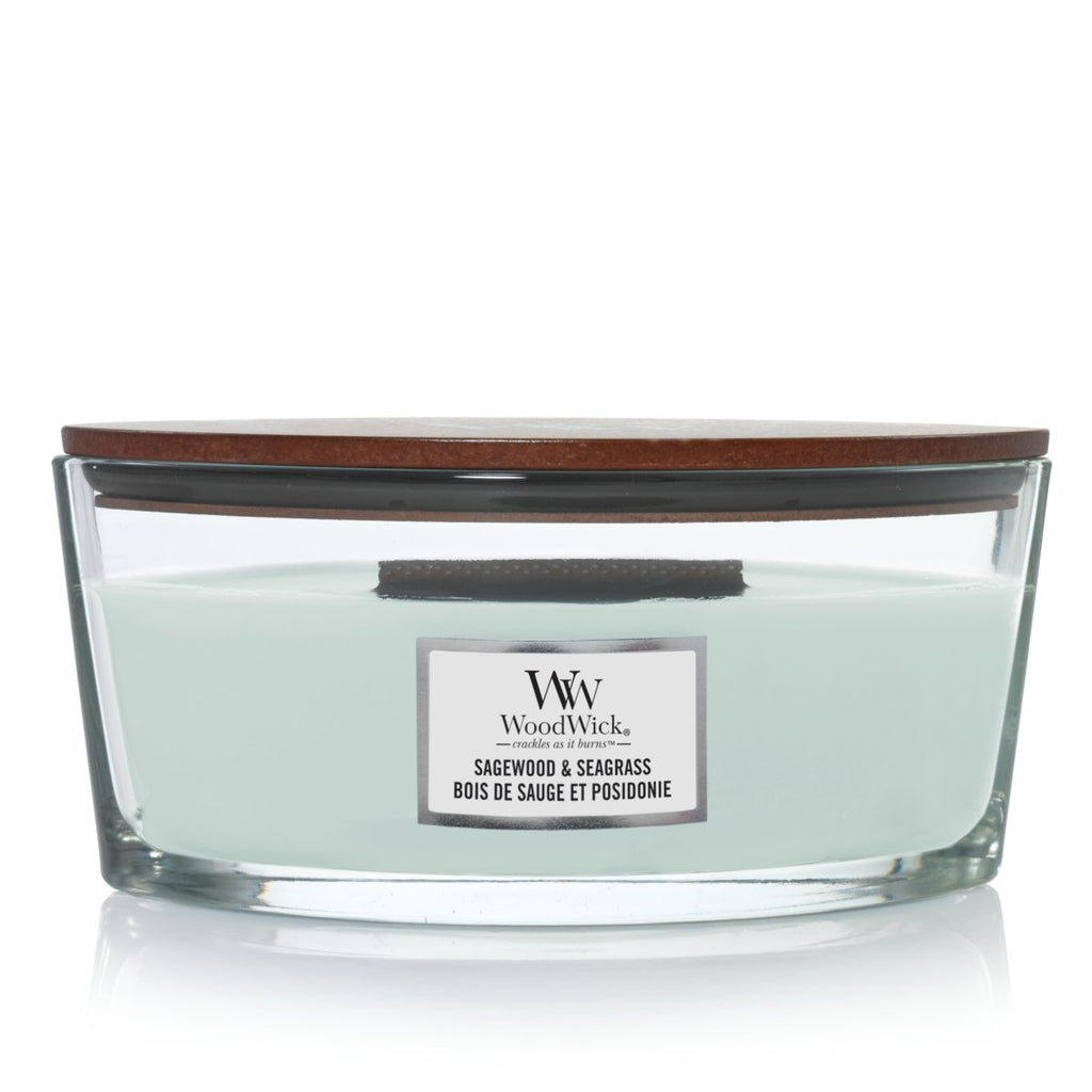 Candela Ellipse, Sagewood & Seagrass Wood Wick - Kōdō.boutique