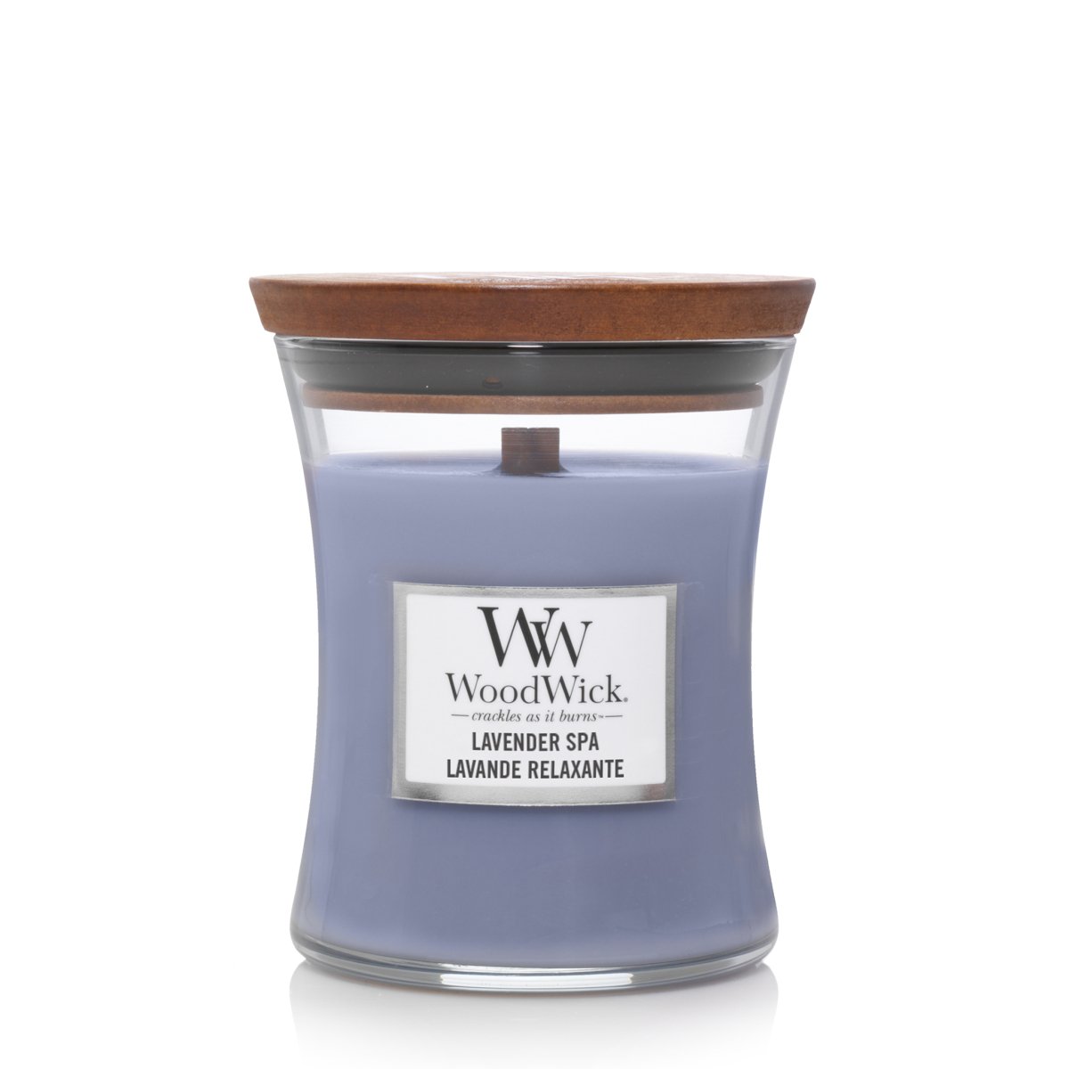 Candela Media Clessidra, Lavander Spa Wood Wick - Kōdō.boutique