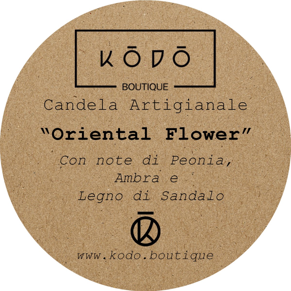 Candela profumata in ceramica dorata a 3 stoppini - Kōdō.boutique