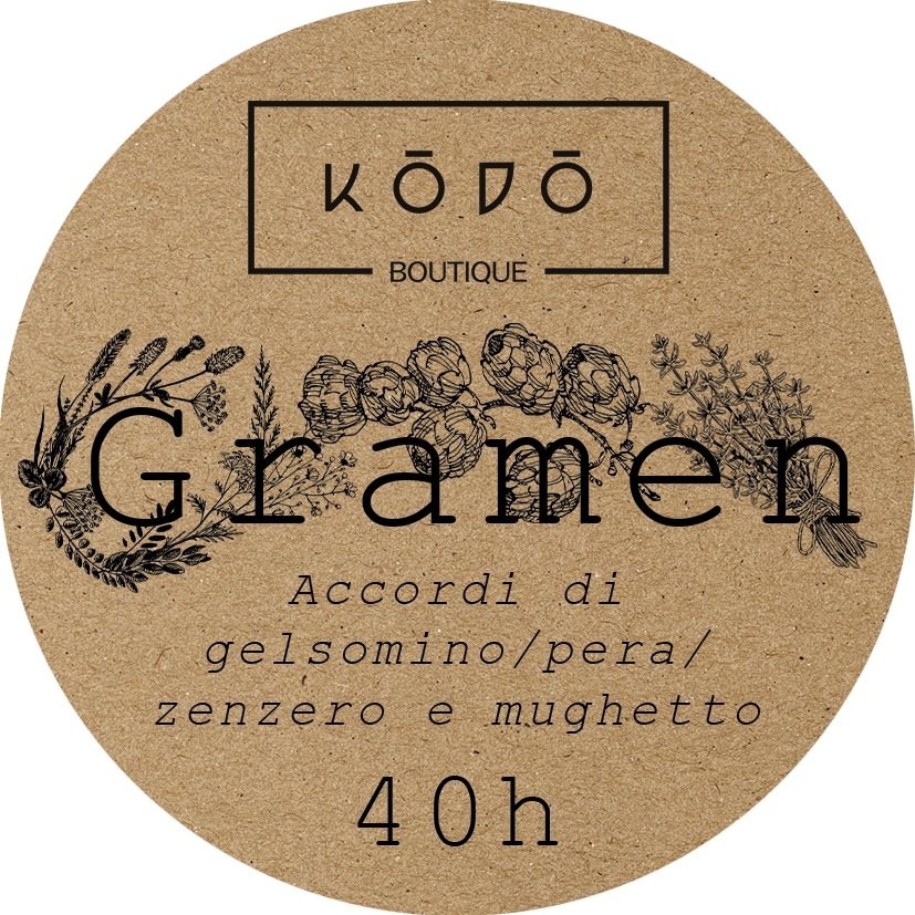 Candela profumta "Gramen" - Kōdō.boutique