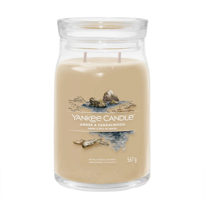 Candela Signature Grande "Amber & Sandalwood" Yankee Candle - Kōdō.boutique