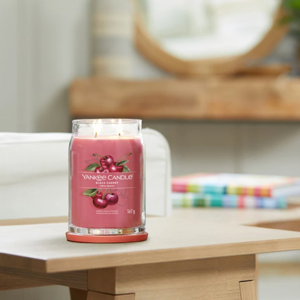 Candela Signature Grande "Black Cherry" Yankee Candle - Kōdō.boutique