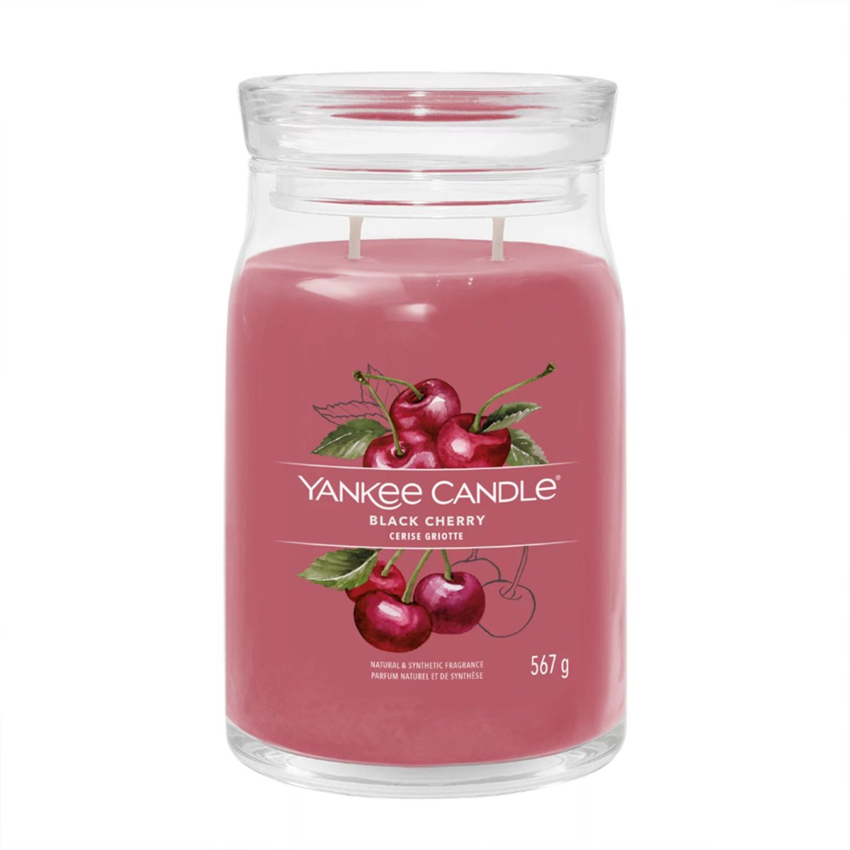 Candela Signature Grande "Black Cherry" Yankee Candle - Kōdō.boutique