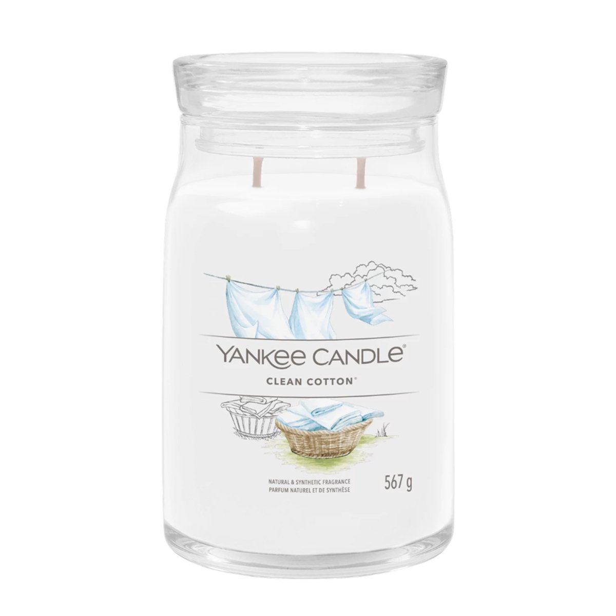 Candela Signature Grande "Clean Cotton" Yankee Candle - Kōdō.boutique