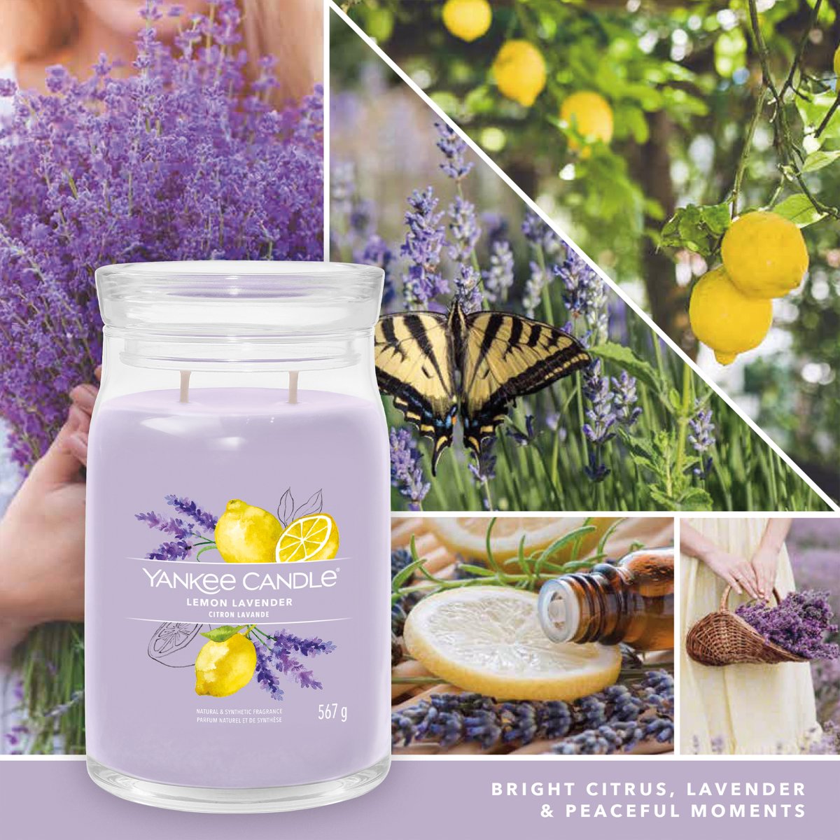 Candela Signature Grande "Lemon Lavander" Yankee Candle - Kōdō.boutique