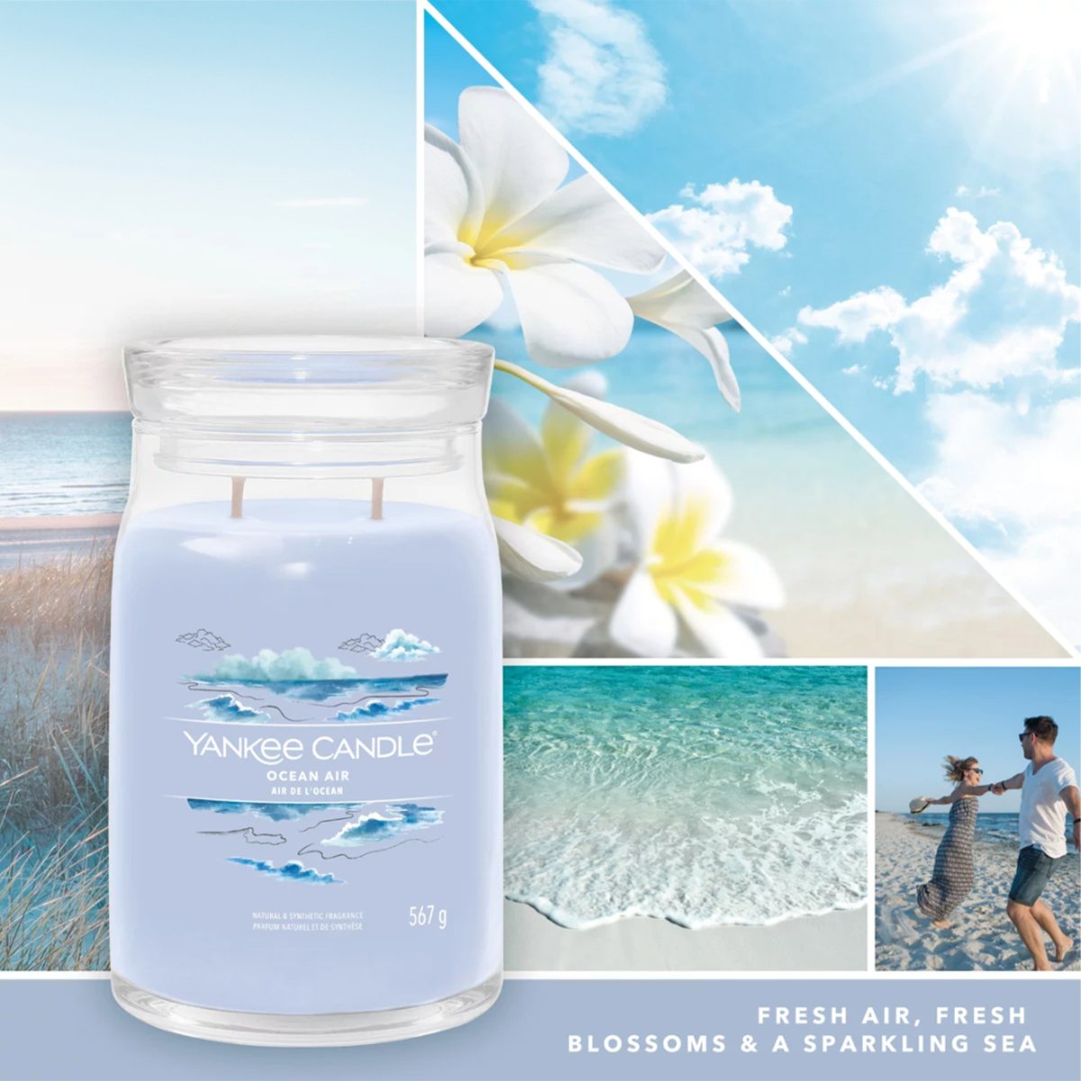 Candela Signature Grande "Ocean Air" Yankee Candle - Kōdō.boutique