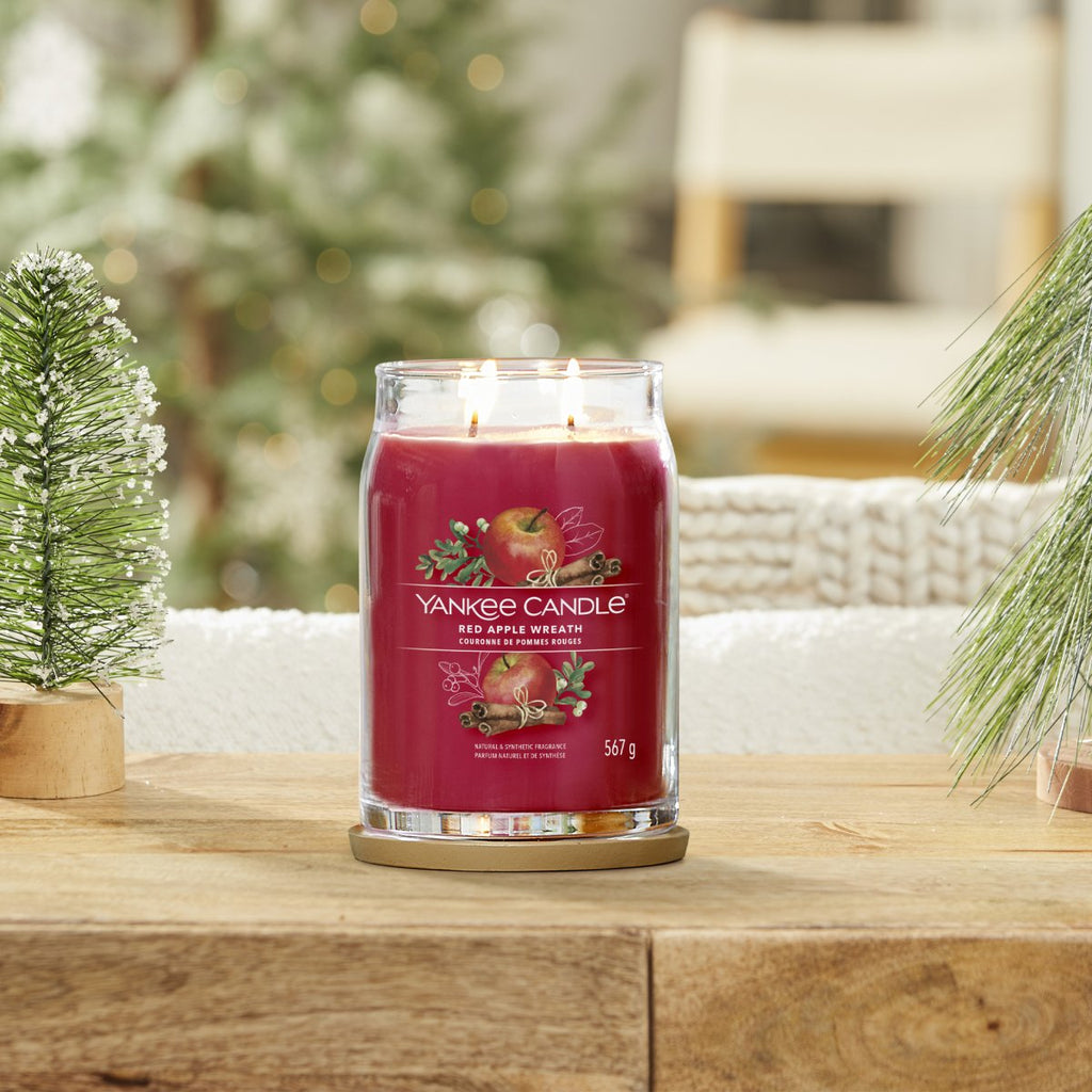 Candela Signature Grande "Red Apple Wreath" Yankee Candle - Kōdō.boutique