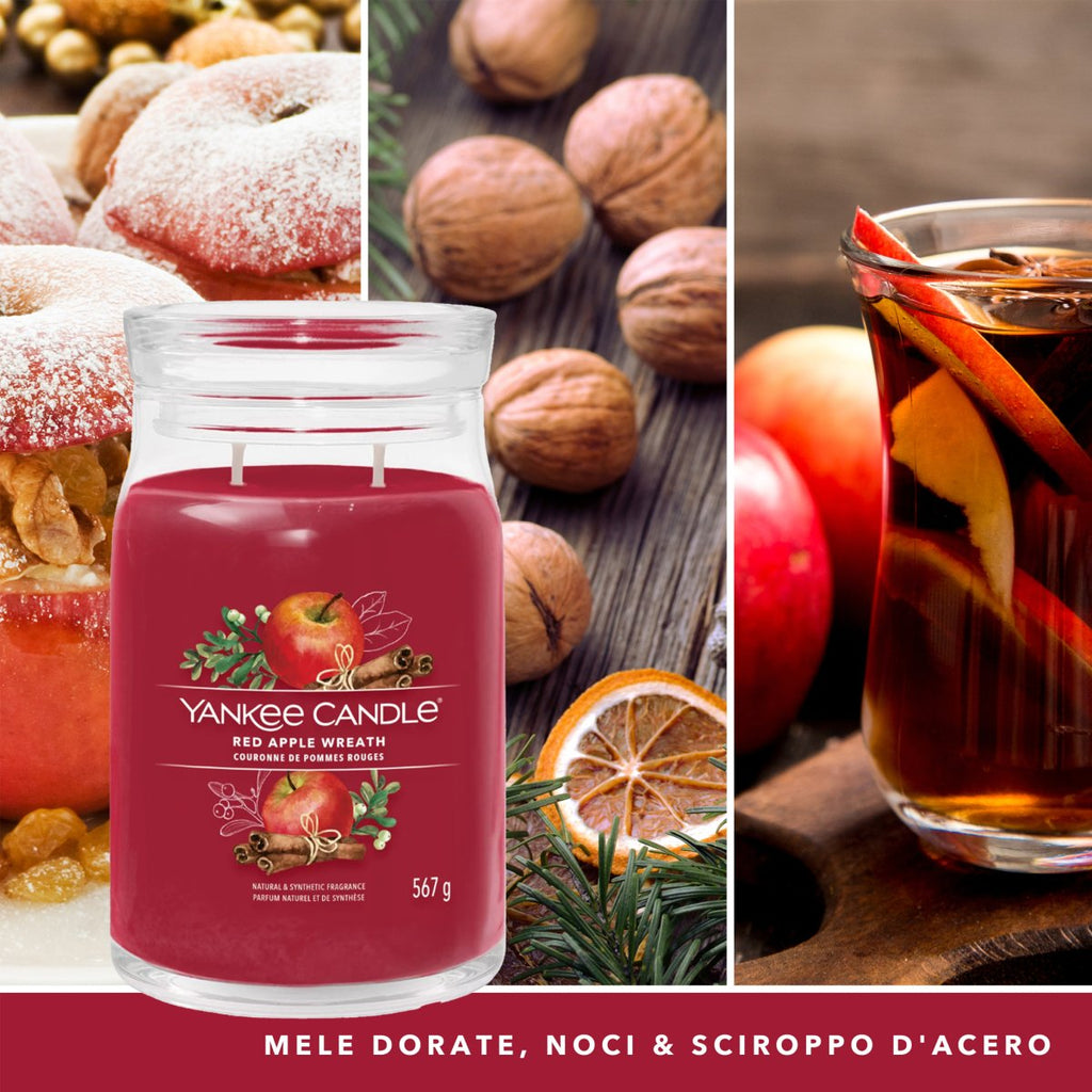 Candela Signature Grande "Red Apple Wreath" Yankee Candle - Kōdō.boutique