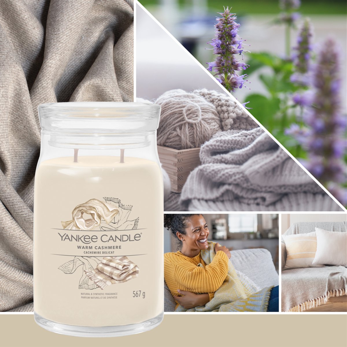 Candela Signature Grande "Warm Cashmere" Yankee Candle - Kōdō.boutique