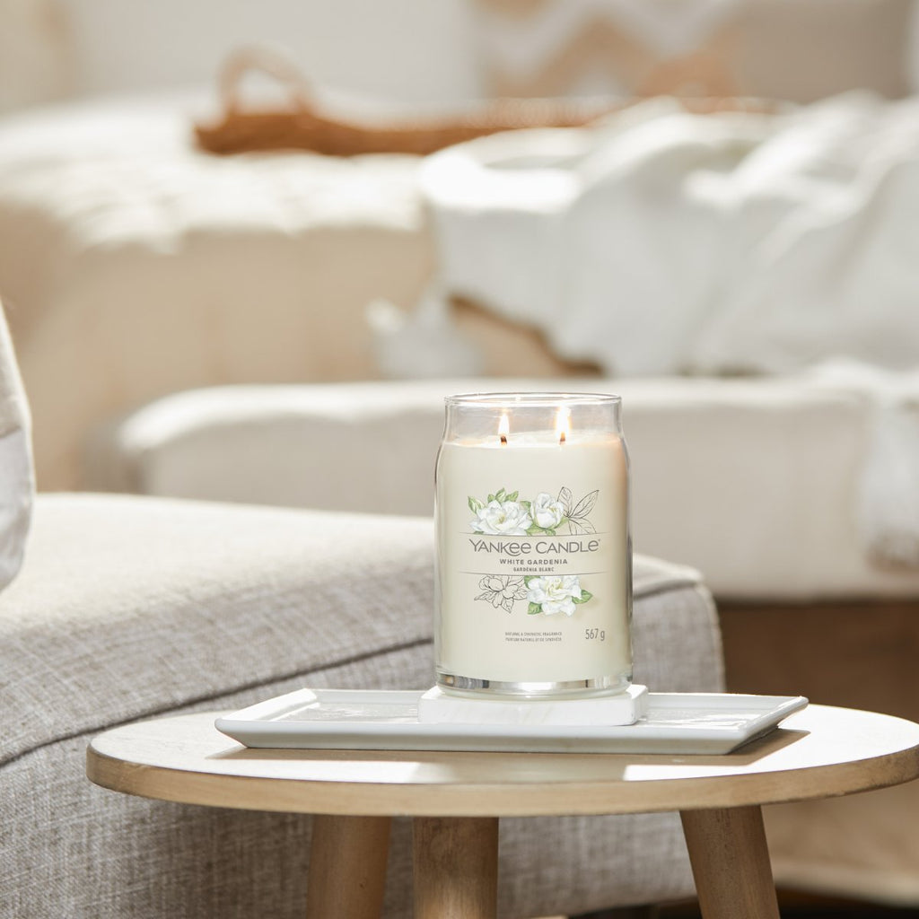 Candela Signature Grande "White Gardenia" Yankee Candle - Kōdō.boutique