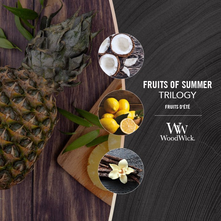 Candela Trilogy Media Clessidra, Fruit of Summer Wood Wick - Kōdō.boutique