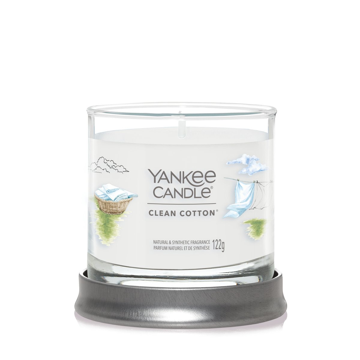 Candela Tumbler Piccola "Clean Cotton" Yankee Candle - Kōdō.boutique