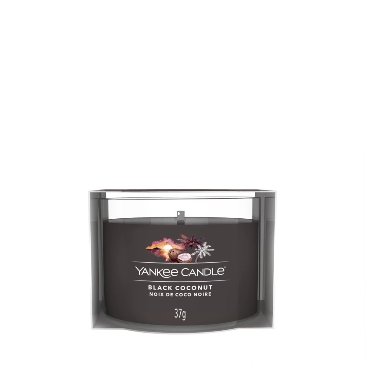 Candela Votiva in vetro "Black Coconut" Yankee Candle - Kōdō.boutique