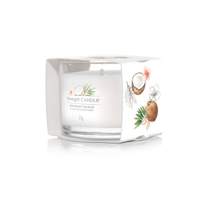 Candela Votiva in vetro "Coconut Beach" Yankee Candle - Kōdō.boutique