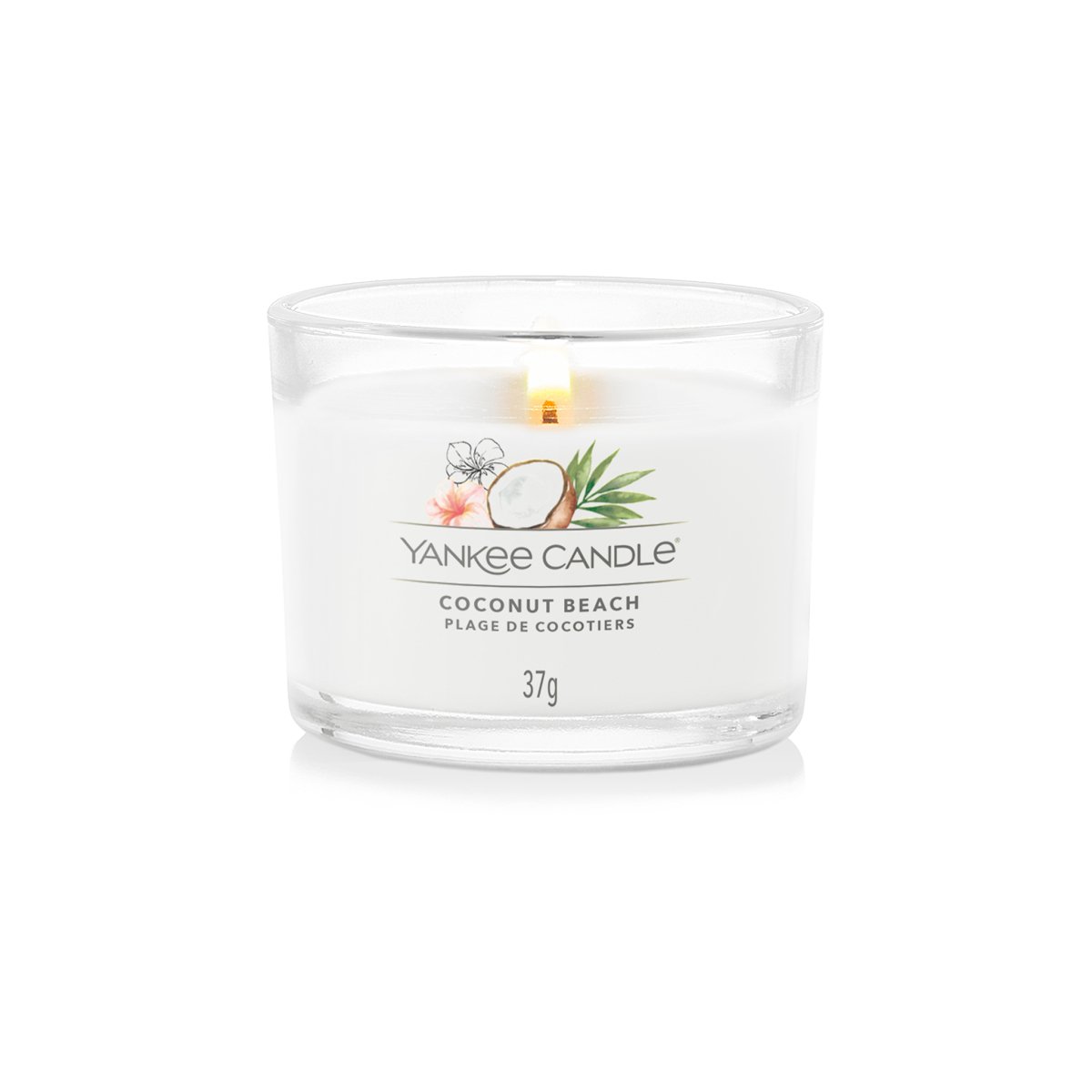 Candela Votiva in vetro "Coconut Beach" Yankee Candle - Kōdō.boutique