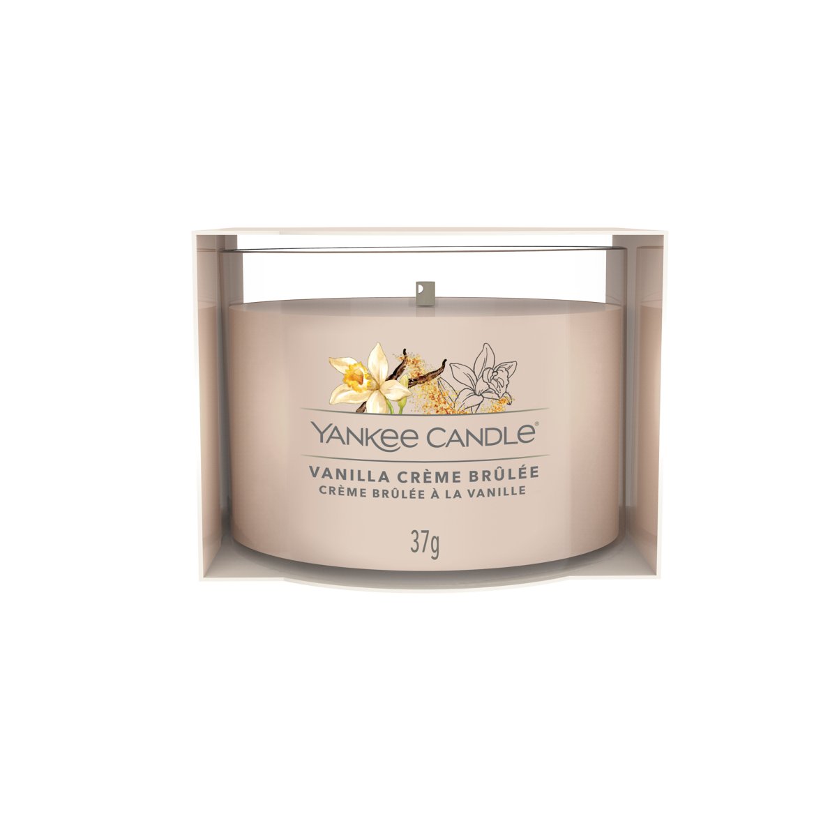 Candela Votiva in vetro "Vanilla Crème Brûlée" Yankee Candle - Kōdō.boutique