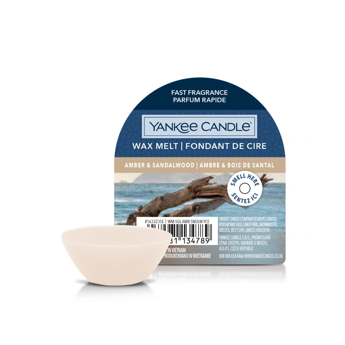 Cera da fondere "Amber & Sandalwood" Yankee Candle - Kōdō.boutique