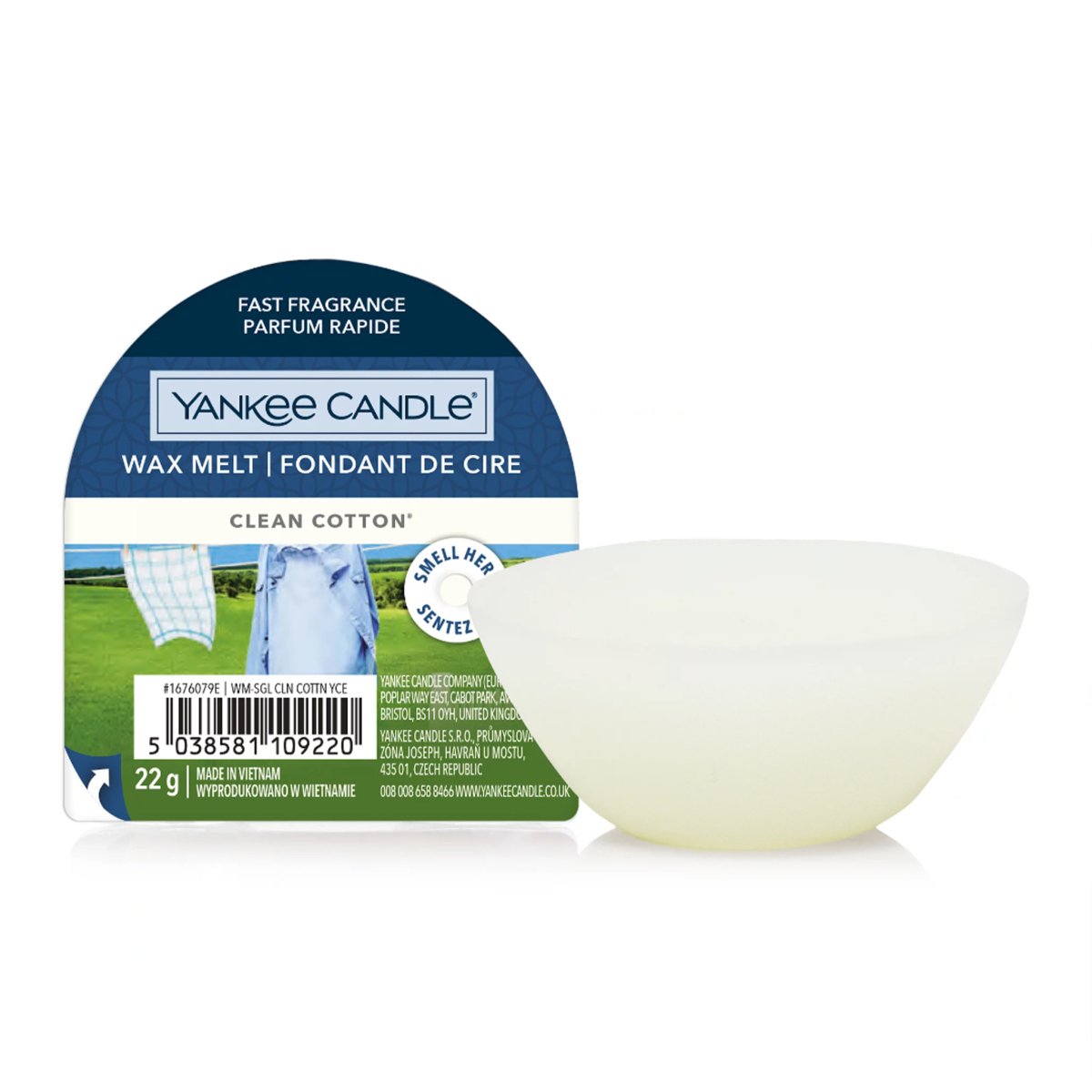 Cera da fondere "Clean Cotton" Yankee Candle - Kōdō.boutique