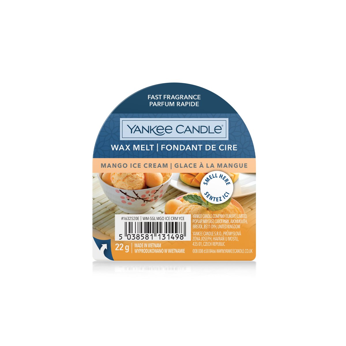 Cera da fondere "Mango Ice Cream" Yankee Candle - Kōdō.boutique