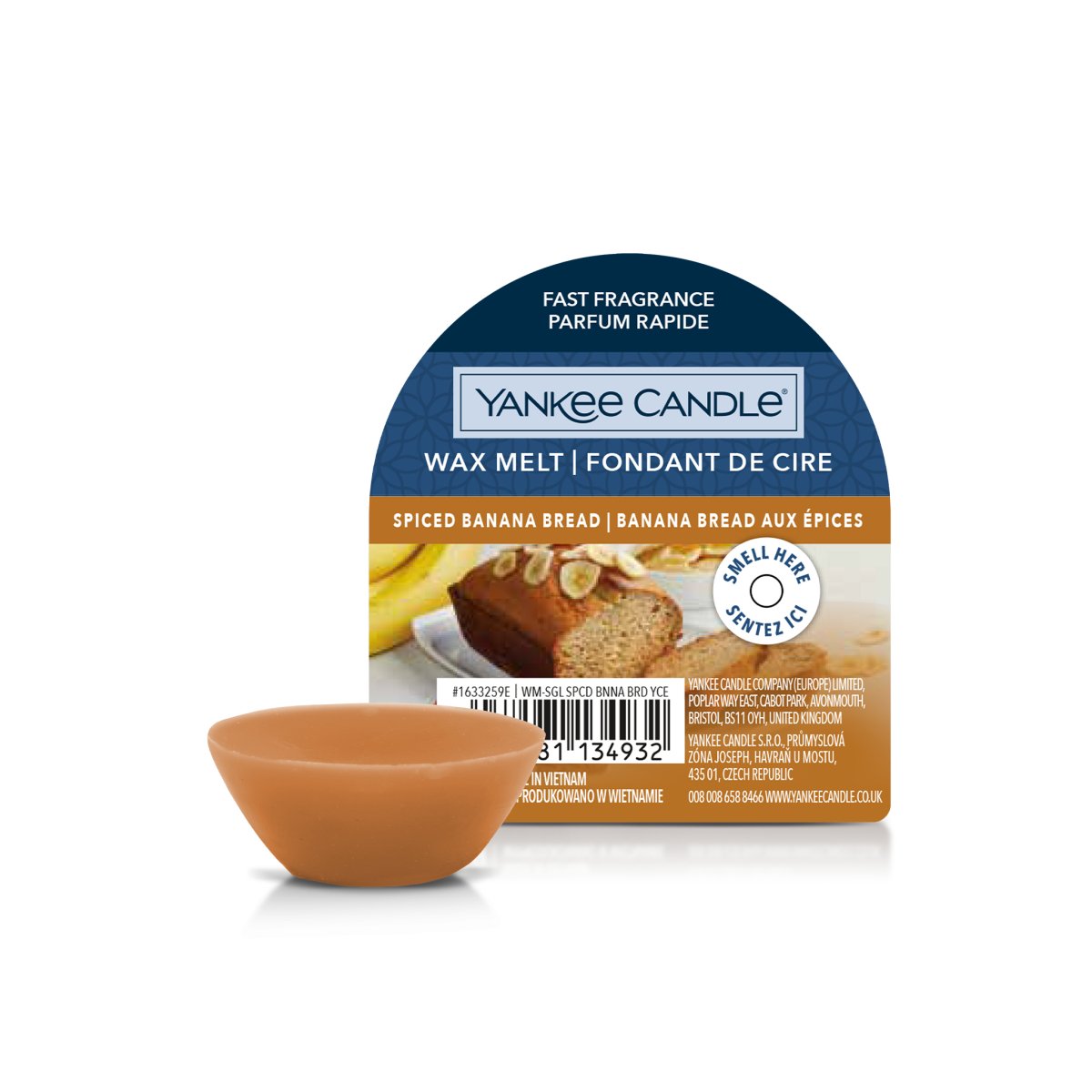 Cera da fondere "Spiced Banana Bread" Yankee Candle - Kōdō.boutique