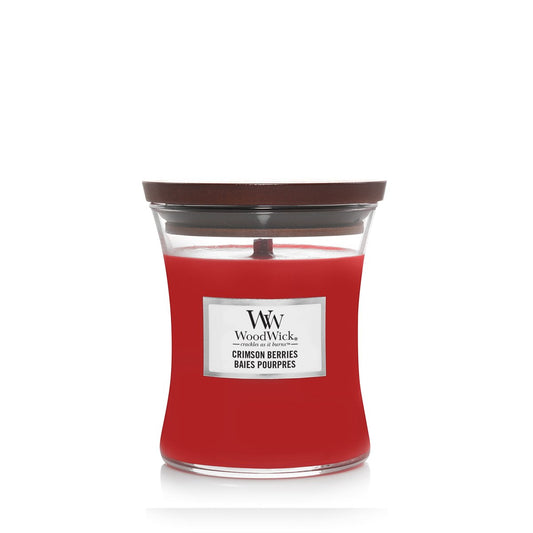 Mini Candela Clessidra, Crimson Berries Wood Wick - Kōdō.boutique