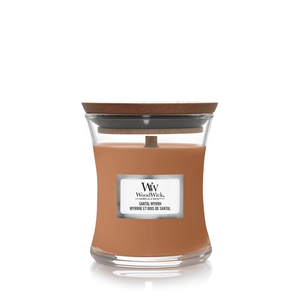 Mini Candela Clessidra, Santal Myrrh Wood Wick - Kōdō.boutique