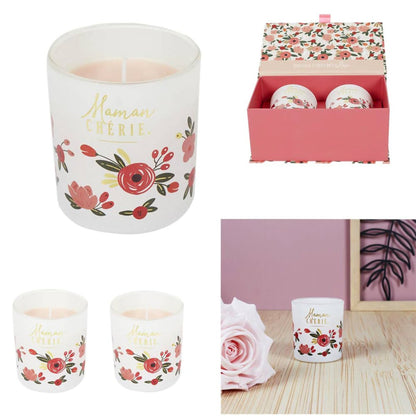 Set di 2 candele profumate Maman " Rosa" - Kōdō.boutique